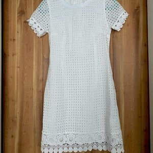Lily Pulitzer White eyelet Jennifer shift dress